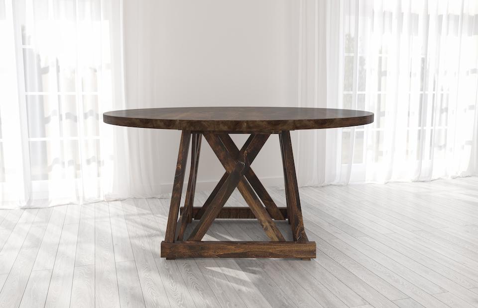 round wooden table