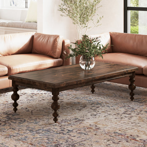 Pictured in Tobacco Finish. Pictured with <a href="/products/braden-couch">Braden Couches</a> on the <a href="/products/marisol">Marisol Rug</a>.