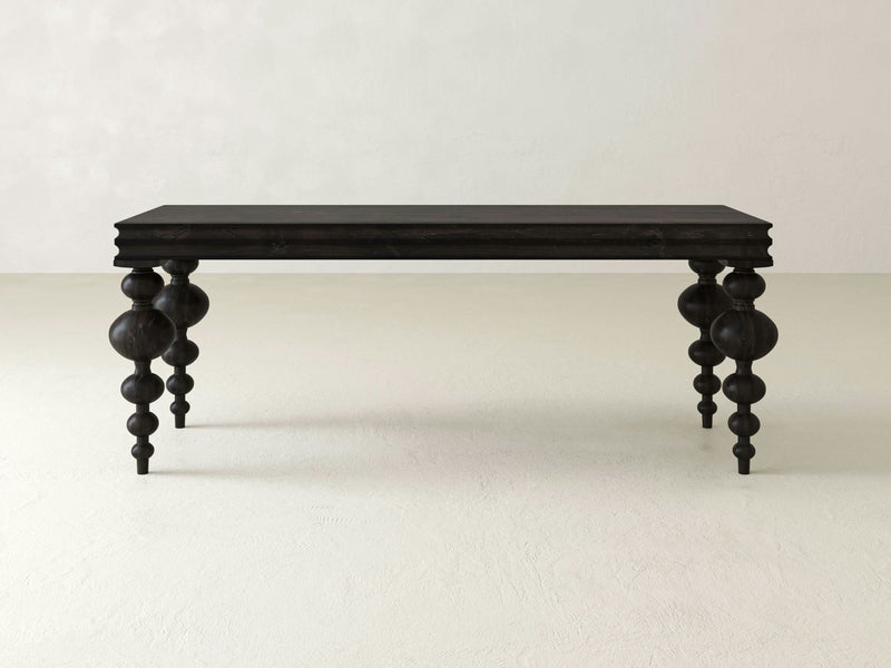 The Olivia Sofa Table in Charred Ember by James+James.