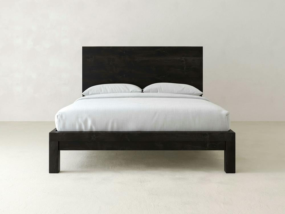 Real wood queen bed online