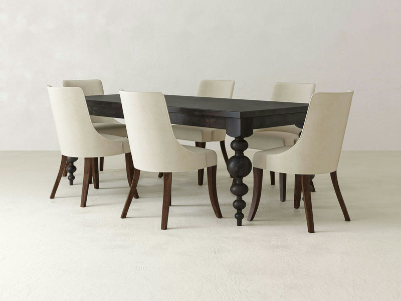 A room featuring the Olivia & Willow Dining Set, all handcrafted in the USA by James & James.