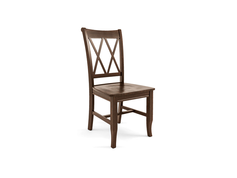 Double X-Back Dining Chair - Tobacco