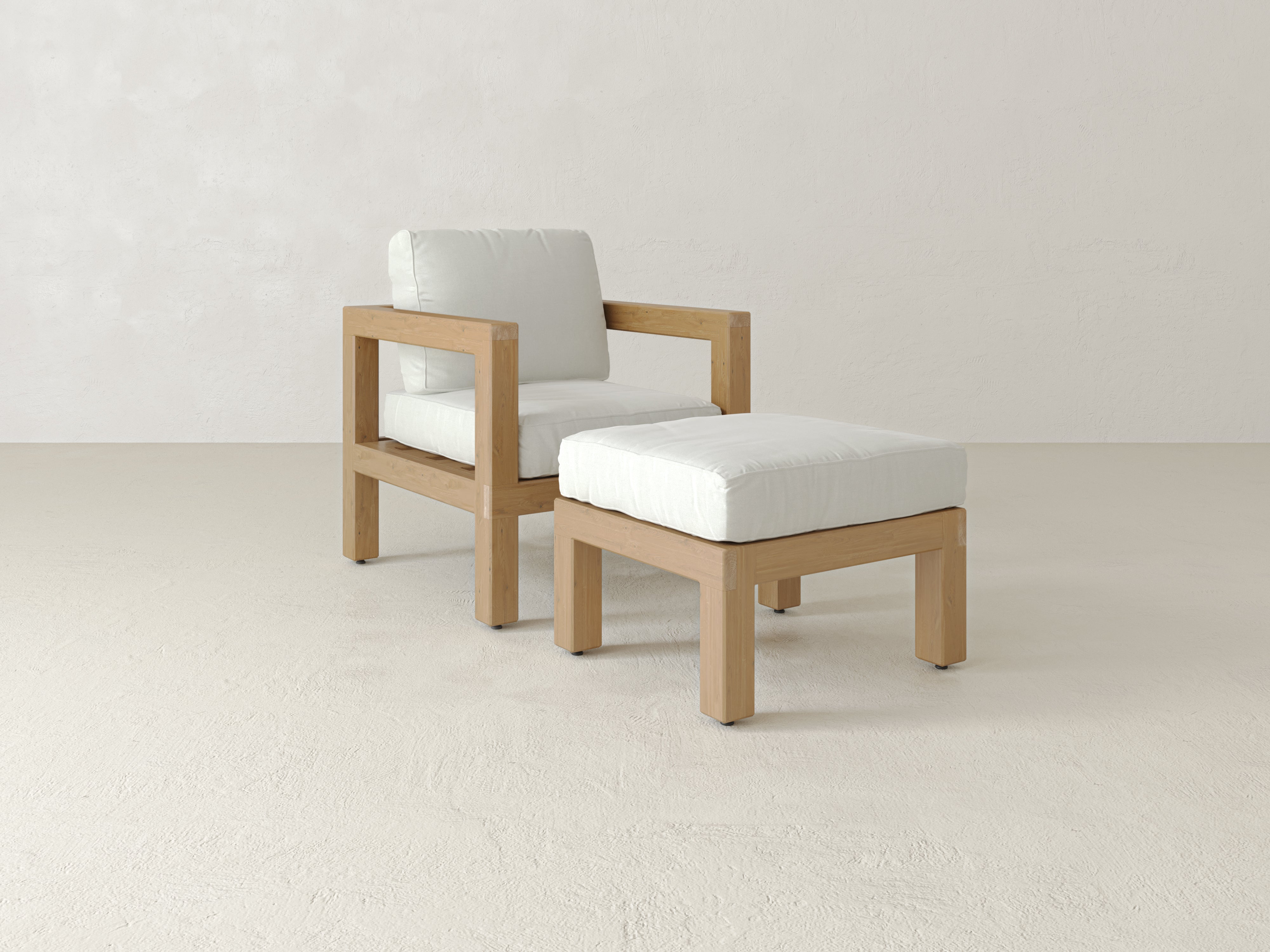 Patio chair with built in ottoman online