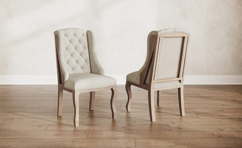 Anna Deconstructed Tufted Wingback Chair